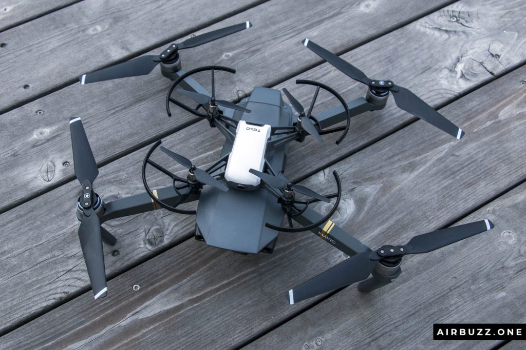 DJI Mavic Pro looks huge compared to this small drone.