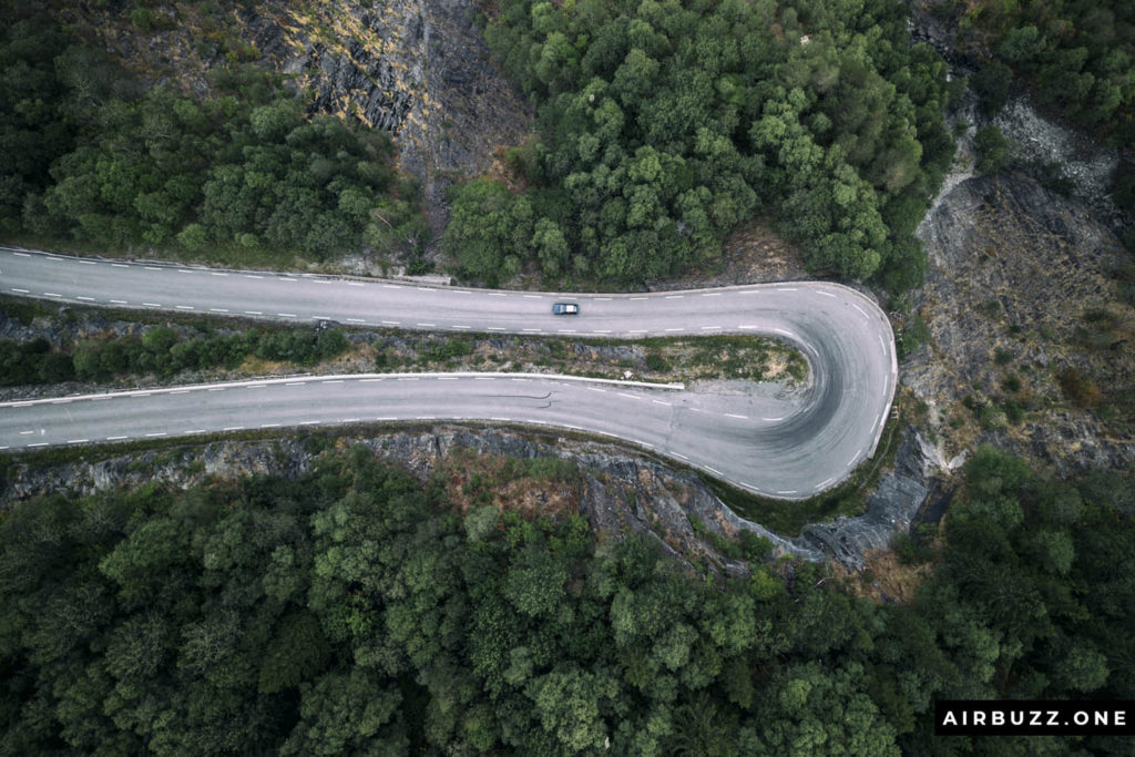 Hey, I managed to take another cool hairpin drone shot!