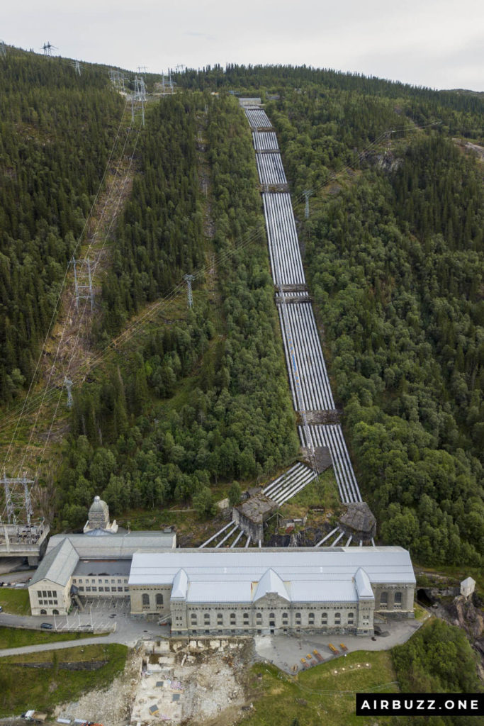 Vemork Powerplant by drone.