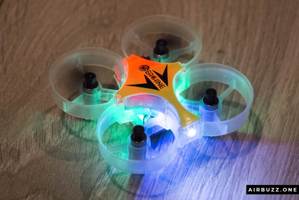 Tiny quadcopter with cool LED night light