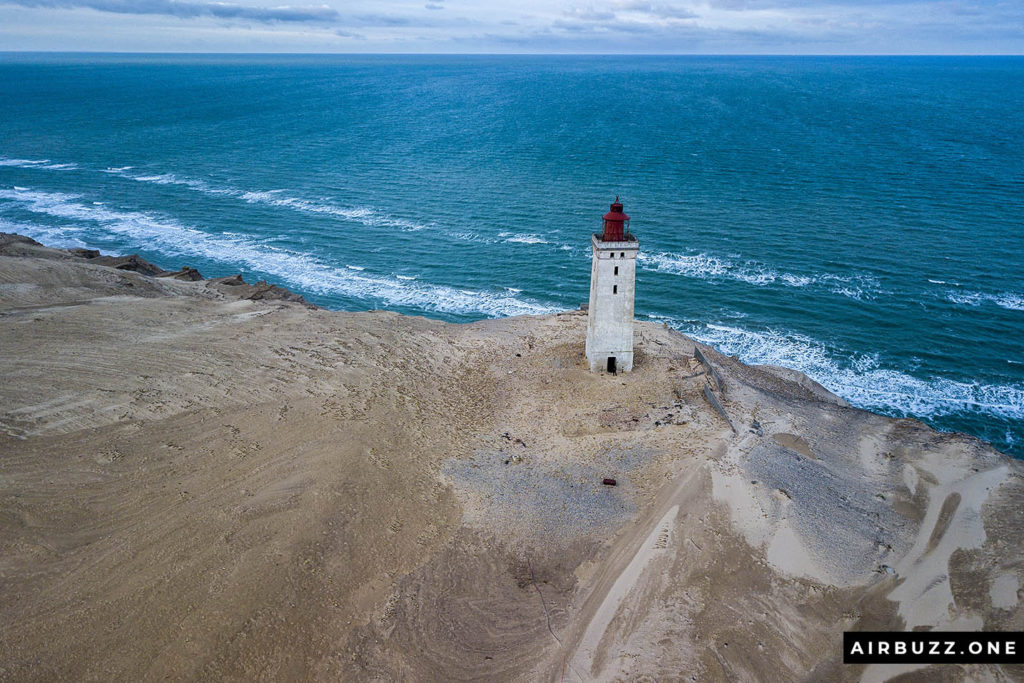 The large sand dunes that once made the lighthouse abandoned are gone.